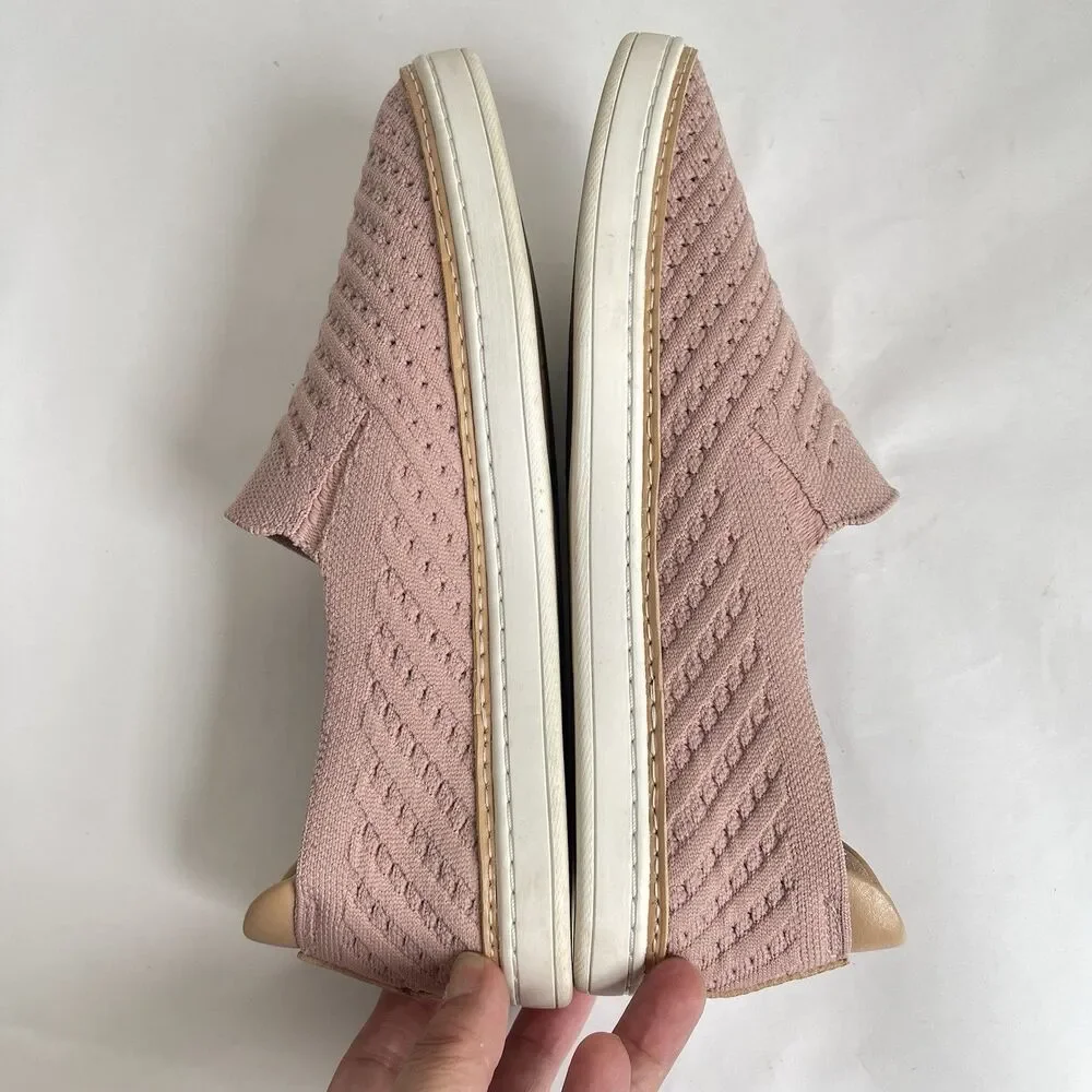 UGGs Women's Sammy Chevron Slip On‎ Comfort Knit Shoes Flats US 8 Pink
